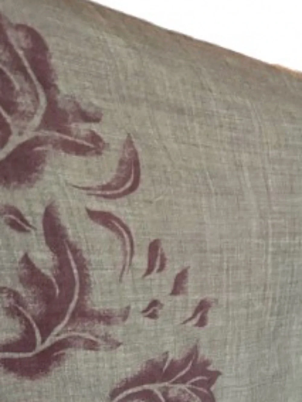 Baby Alpaca Wool and Silk KUNA Scarf Wrap Floral Boho Designer Gray Purple Shawl